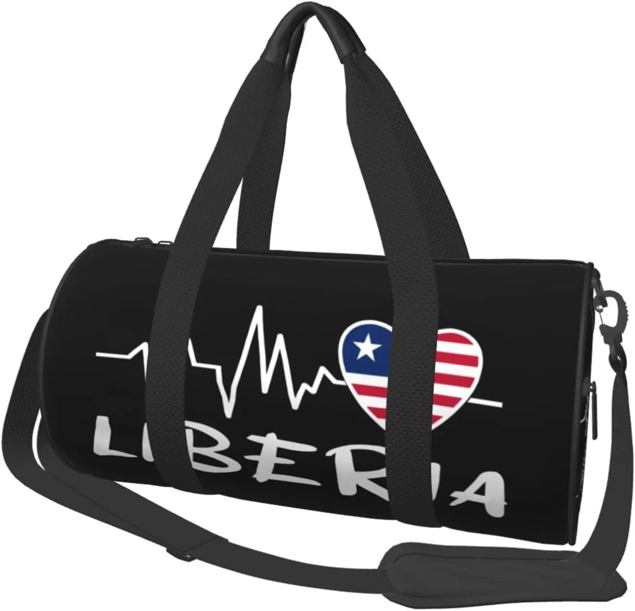 Liberia Heartbeat Duffel Bag Gym Bag Travel Sports Tote Large Foldable Beach Swim Yoga3