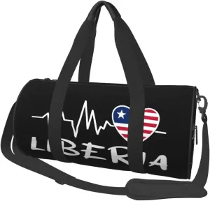 Liberia Heartbeat Duffel Bag Gym Bag Travel Sports Tote Large Foldable Beach Swim Yoga3