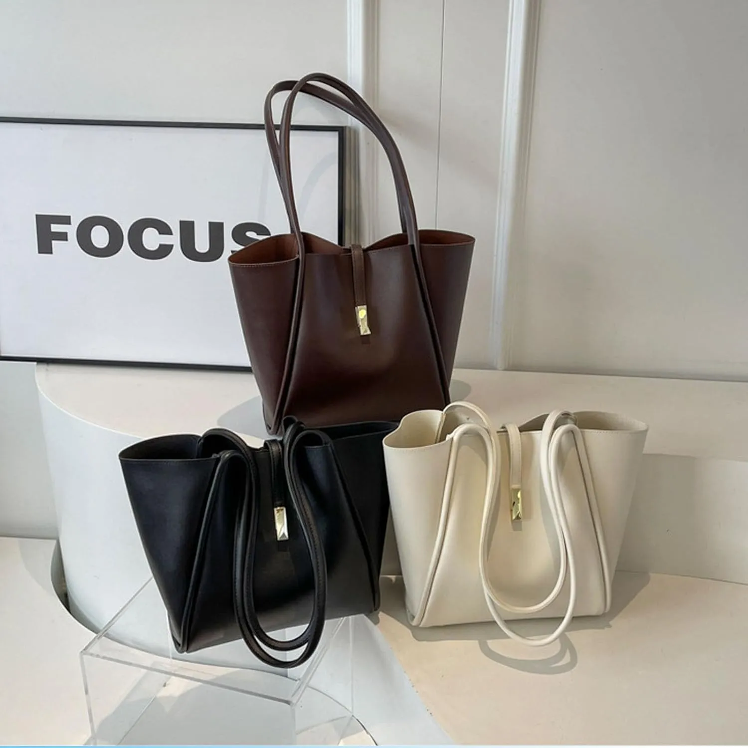 Lightweight Tote Bag for Women with smaller Tote Bag 15.6 Inch Professional Leather work bag,Vintage Fashion Bag