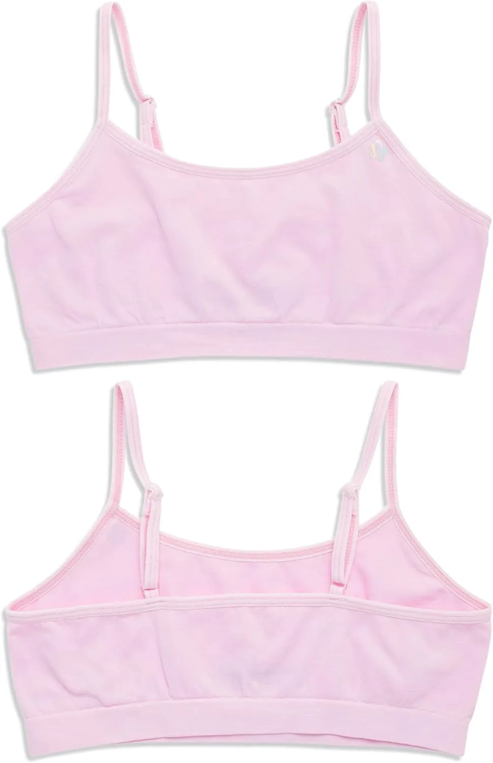 Limited Too Girls Training Bra - 6 Pack Sports Bra with Adjustable Straps (7-16)