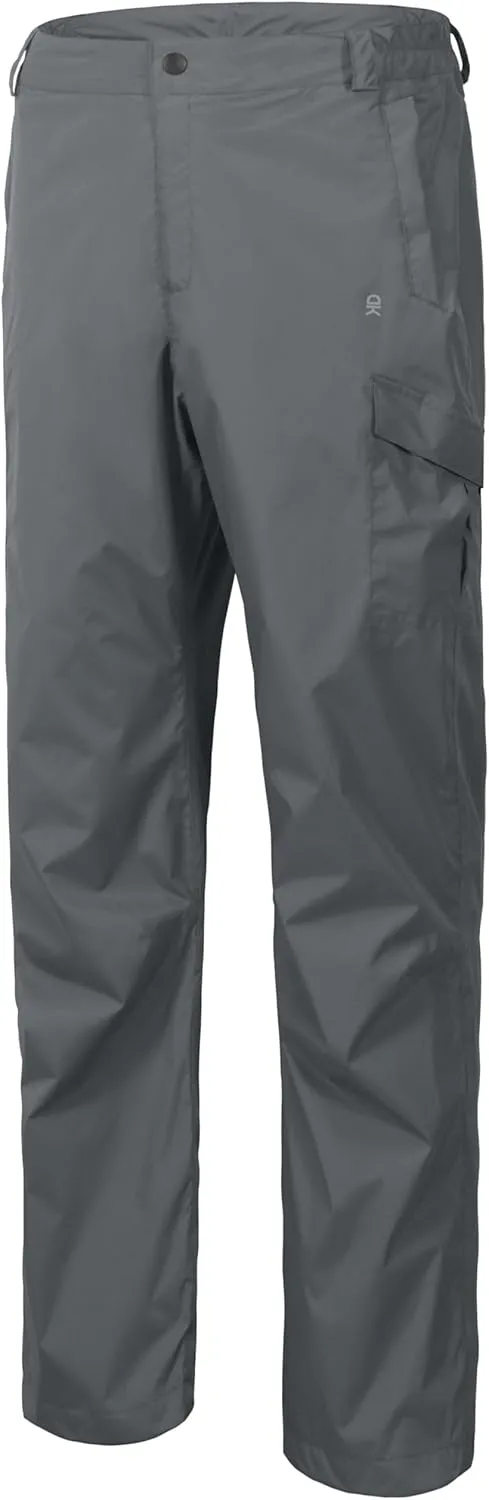 Little Donkey Andy Men's Lightweight Waterproof Rain Pants Breathable Hiking Pant for Outdoor Fishing