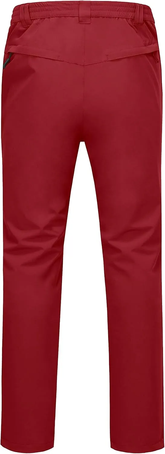 Little Donkey Andy Mens Rain Pants Waterproof Lightweight Breathable Rainproof Pants for Hiking Golf Fishing