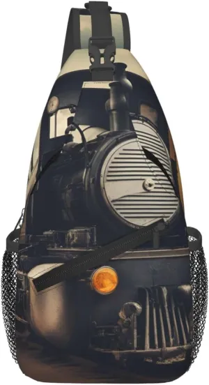 Locomotive Men'S Casual Chest Crossbody Bag, Lightweight Durable Shoulder Sling Pack For Daily Use, Travel, And Outdoor.