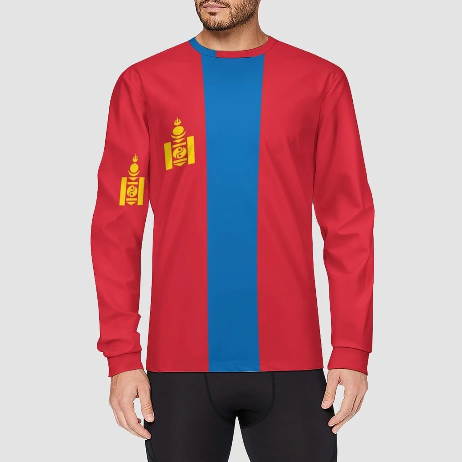 Long Sleeve Cycling Jersey Breathable Crewneck Mountain Bike Pullover Shirts Jacket