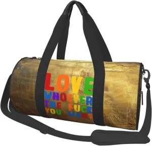 Love Whoever The Fuck You Want Duffel Bag Gym Bag Travel Sports Tote Large Foldable Beach Swim Yoga2
