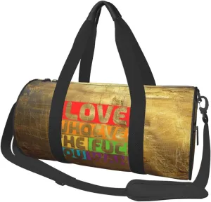 Love Whoever The Fuck You Want Duffel Bag Gym Bag Travel Sports Tote Large Foldable Beach Swim Yoga7