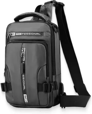 Luckyabow Waterproof Crossbody Bag, Multipurpose Waterproof Crossbody Bag for Men Women, Travel & Hiking Daypack