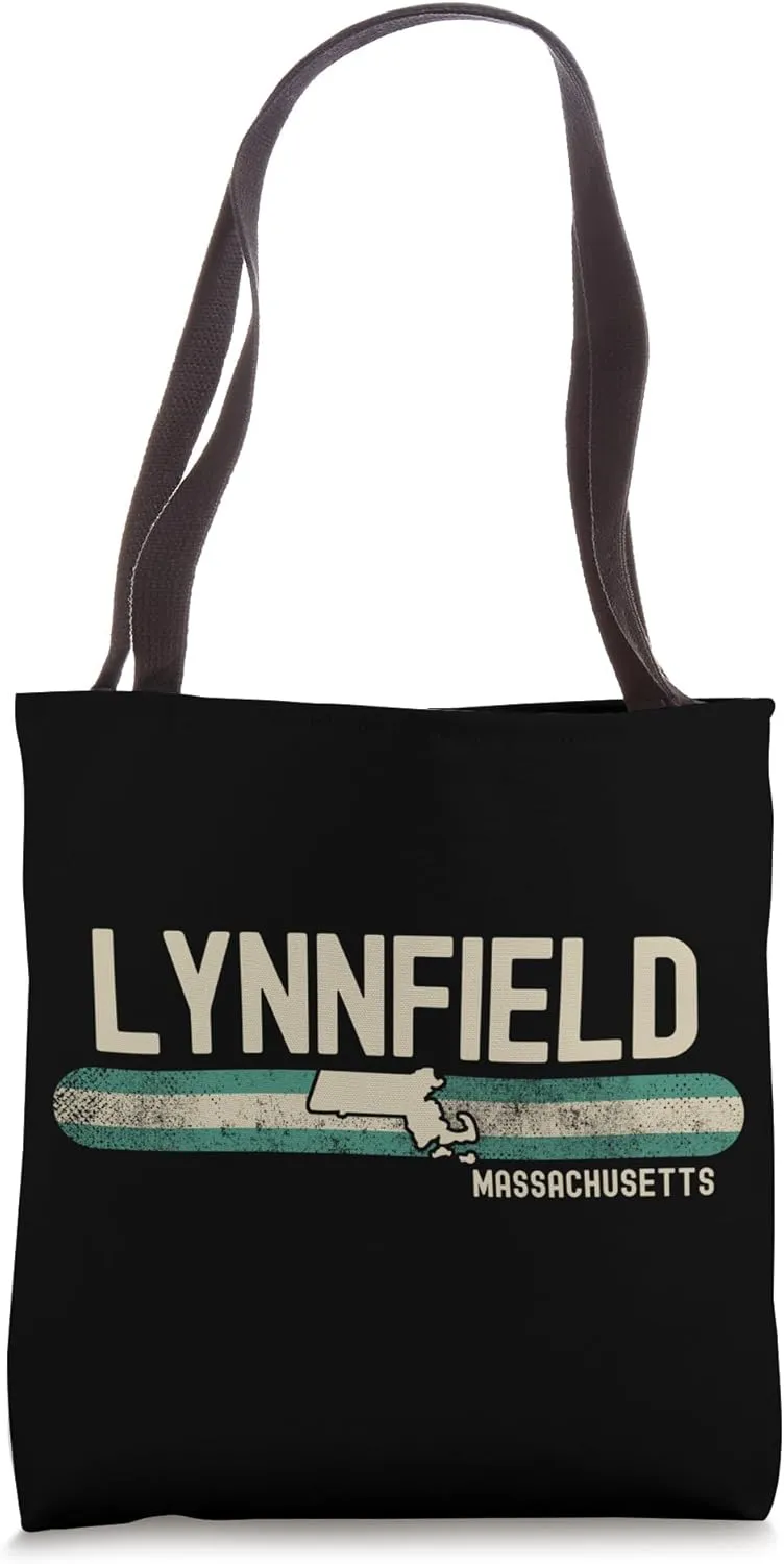 Lynnfield MA | Massachusetts | Travel & 80s Style Tote Bag