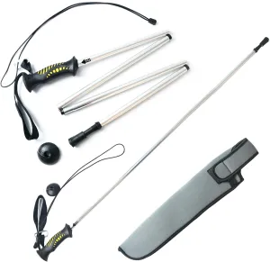 M MAXIMUMCATCH Maxcatch Folding Wading Staff with Neoprene Pouch Fly Fishing Wading Stick