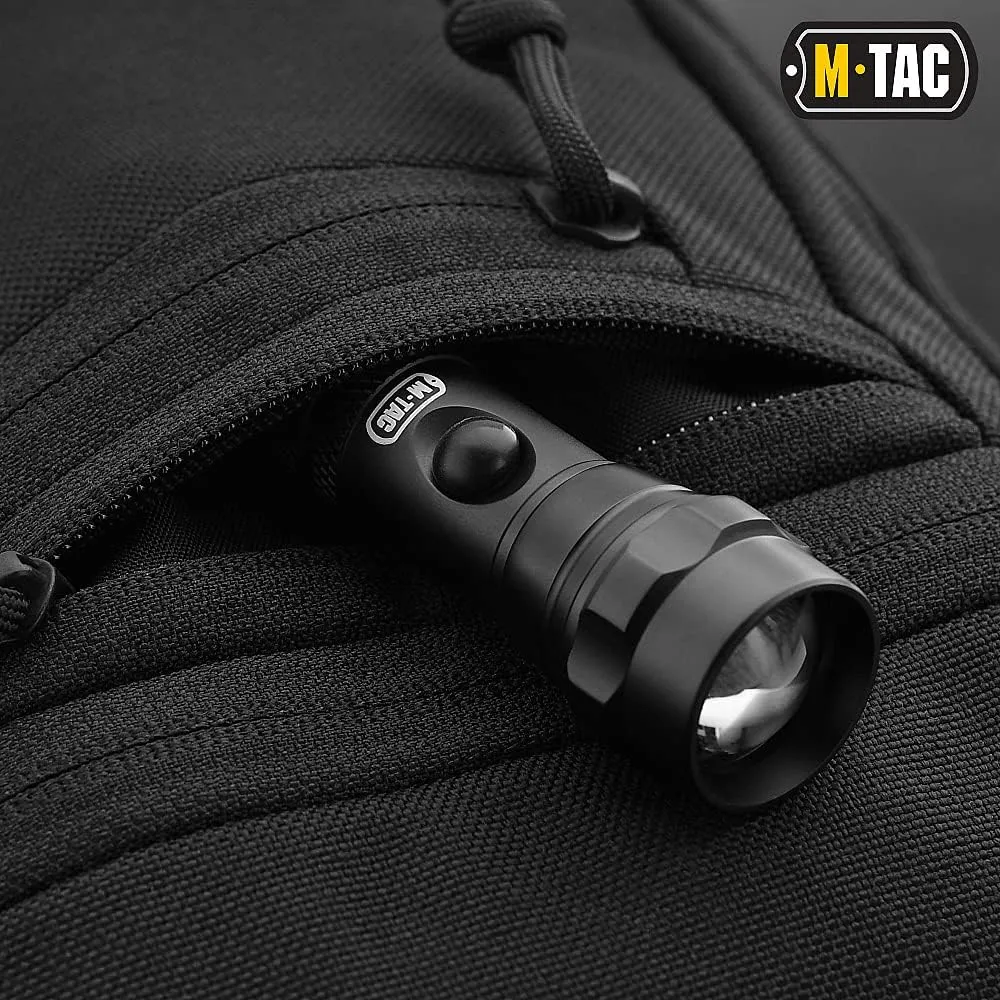 M-Tac Tactical Sling Bag for Men - Crossbody Concealed Carry Bag Chest Pack - Black Mens Crossbody Holster Bag