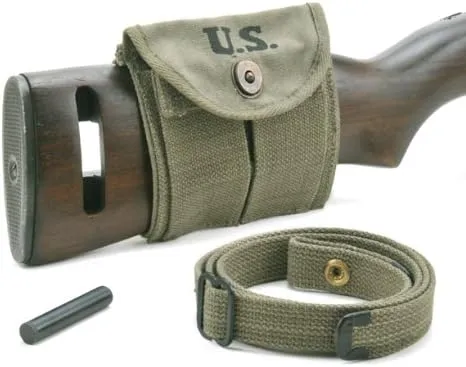 M1 Carbine Sling Oiler & Buttstock Type Pouch OD Green Marked JT&L 1944