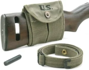 M1 Carbine Sling Oiler & Buttstock Type Pouch OD Green Marked JT&L 1944