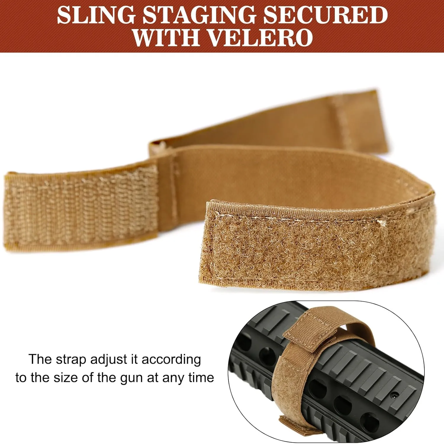 Magnetic Rifle Sling Strap, Strong Magnets Sentry Straps for Rifle, Adjustable Universal Sling Keeper Retention Band Rifle Accessories