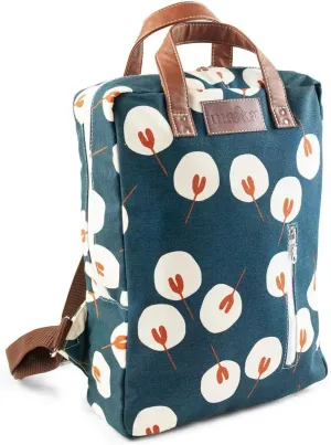 MAIKA Recycled Canvas Zippered Backpack, Tansy