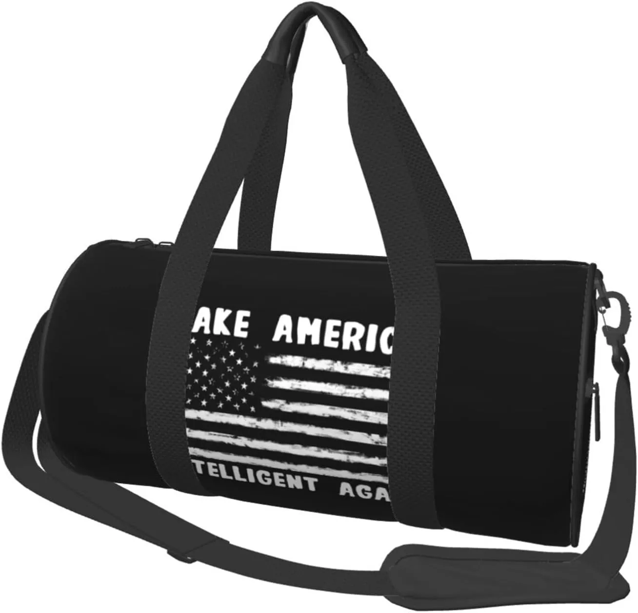Make America Intelligent Again Duffel Bag Gym Bag Travel Sports Tote Large Foldable Beach Swim Yoga0