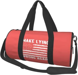 Make Lying Wrong Again Duffel Bag Gym Bag Travel Sports Tote Large Foldable Beach Swim Yoga8