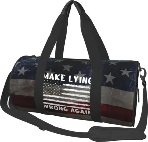 Make Lying Wrong Again Duffel Bag Gym Bag Travel Sports Tote Large Foldable Beach Swim Yoga9