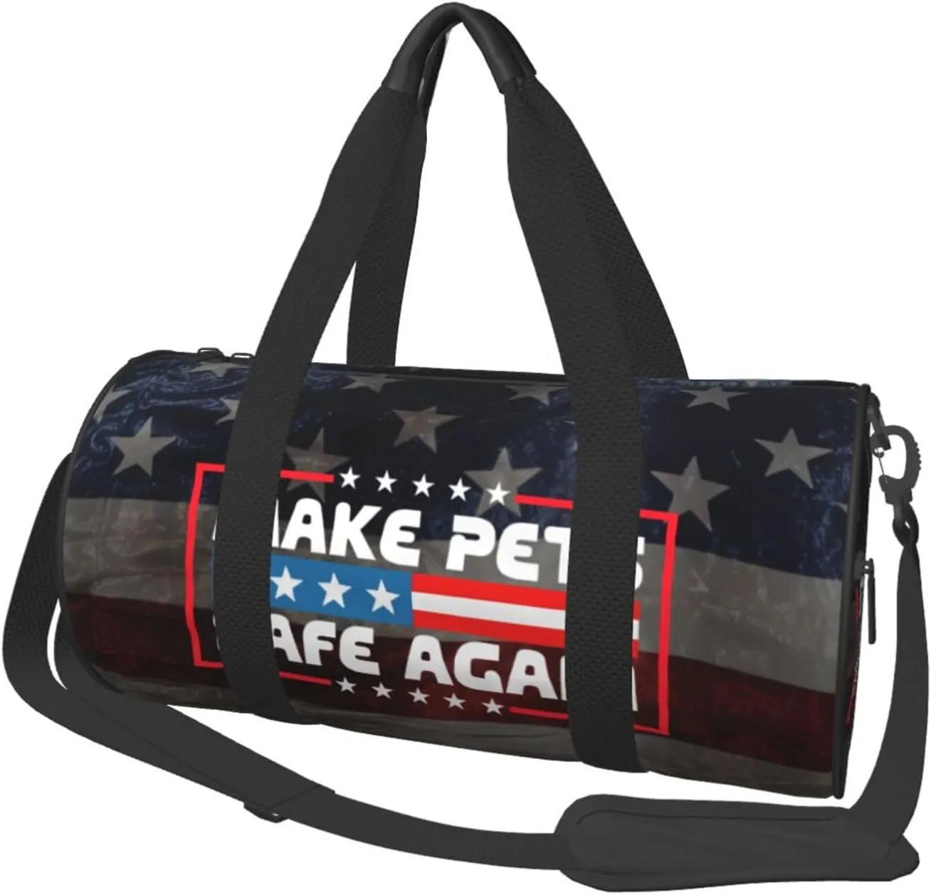 Make Pets Safe Again Duffel Bag Gym Bag Travel Sports Tote Large Foldable Beach Swim Yoga2