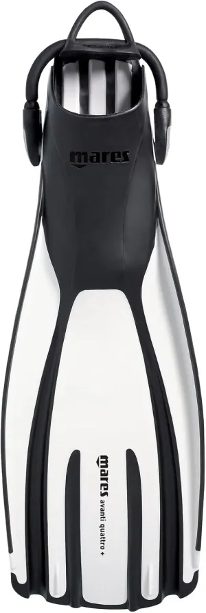 Mares Unisex Adults Avanti Quattro   Diving Fins - Durable Efficient Versatile Open-Heel Scuba Fins with Four-Channel Design & Bungee Strap