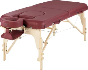 Master Massage 30'' Eva Portable Pregnancy Massage Table for Female Clients and Obese Individuals, Spa Salon Facial Bed for Pregnant Women- Multi Functional (Burgundy)