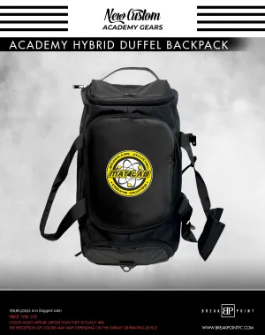 Mat Lab Brazilian Jiu Jitsu Academy Hybrid Duffel Backpack #587