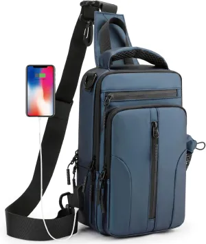 MAYMOONER Anti Theft Crossbody Backpack Shoulder Sling Bag Men Women One Strap Motorcycle Messenger Bag Daypack for Cycling