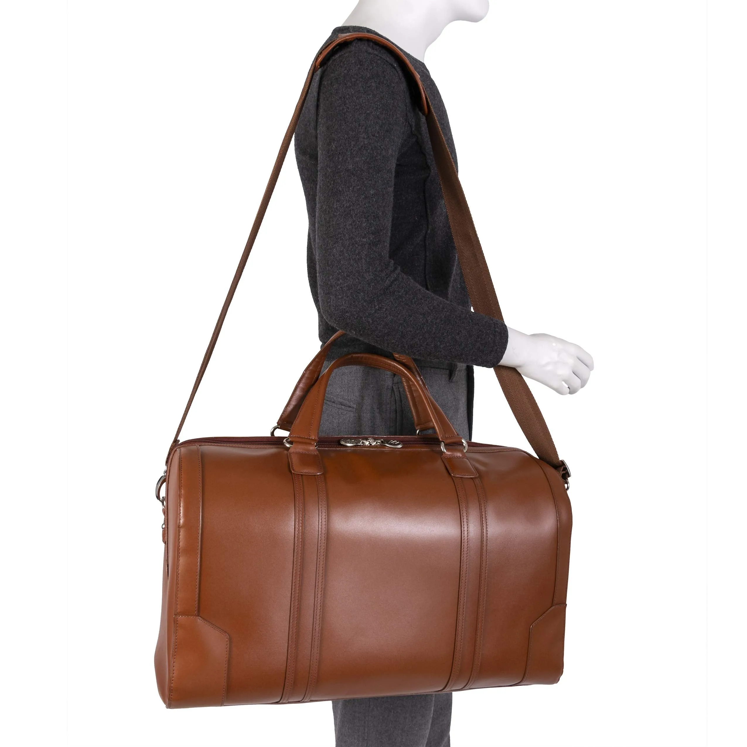 McKlein USA Kinzie 20" Carry-All Leather Duffel