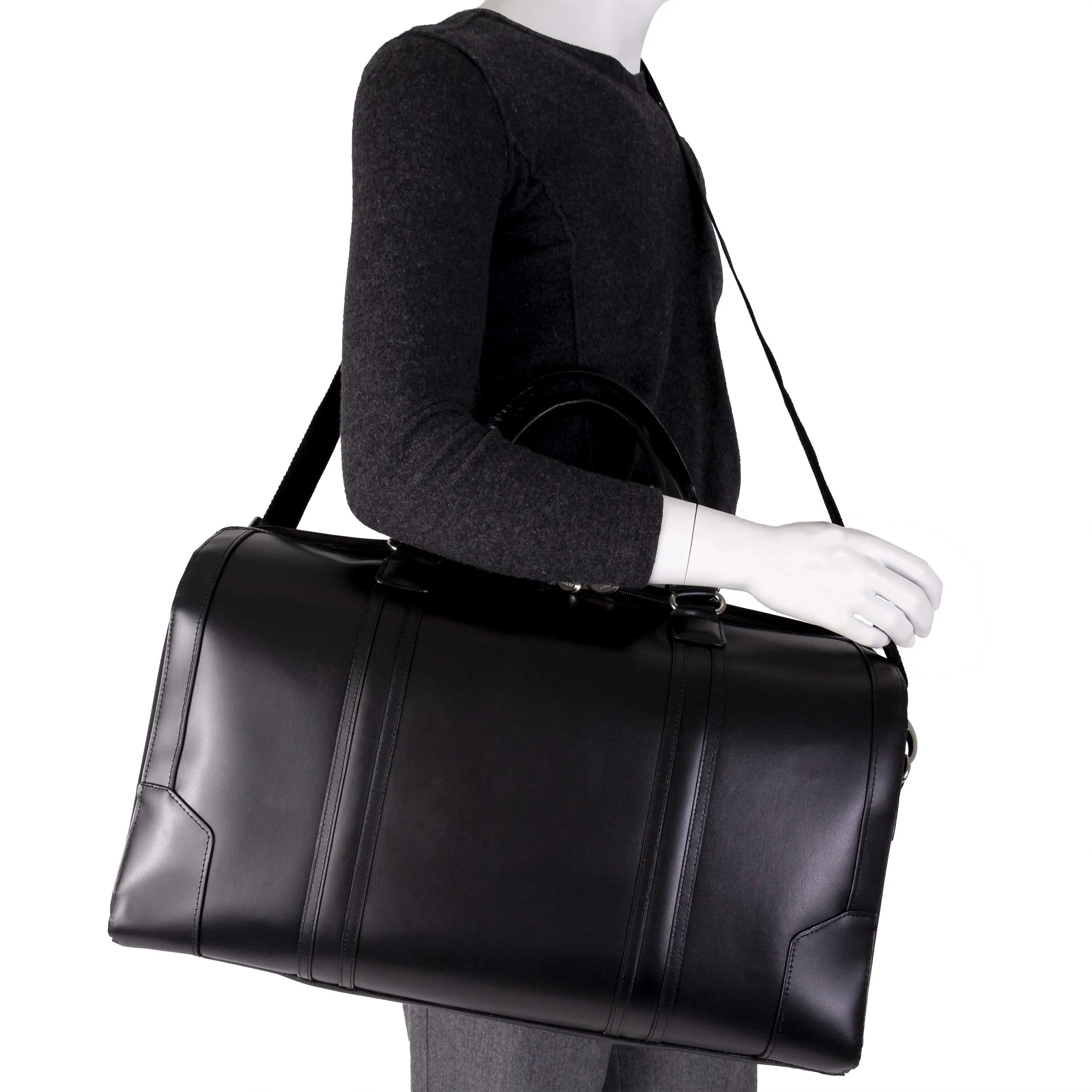 McKlein USA Kinzie 20" Carry-All Leather Duffel