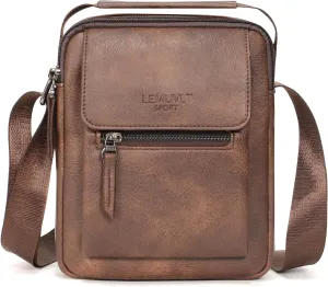 Medium & Small Crossbody bag for men shoulder bag mens purse satchel leather messenger bag gift
