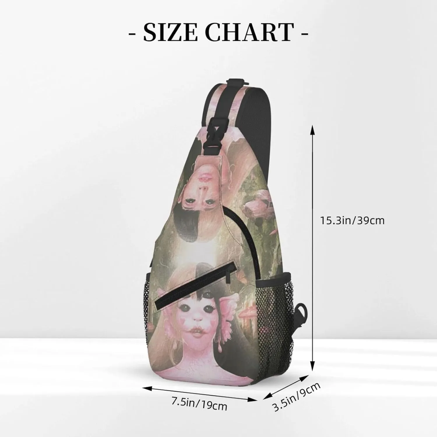 Mela-nie Martinez Crossbody Sling Backpack Sling Bag Multipurpose Travel Hiking Chest Bag Daypack One Size