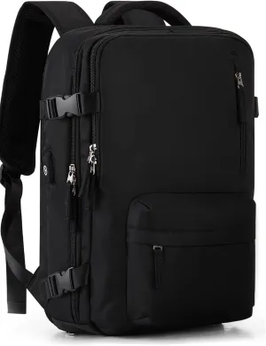 Men & Women Travel Minimalist Backpack Carry On Backpacks Airline Approved, Airplane Traveling Waterproof Duffel Bag With Shoe Compartment Casual Daypack