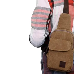 Men Backpack waist bag with strap Multifunction Leg Bag Canvas backpacks Fanny Pack Travel Rucksack
