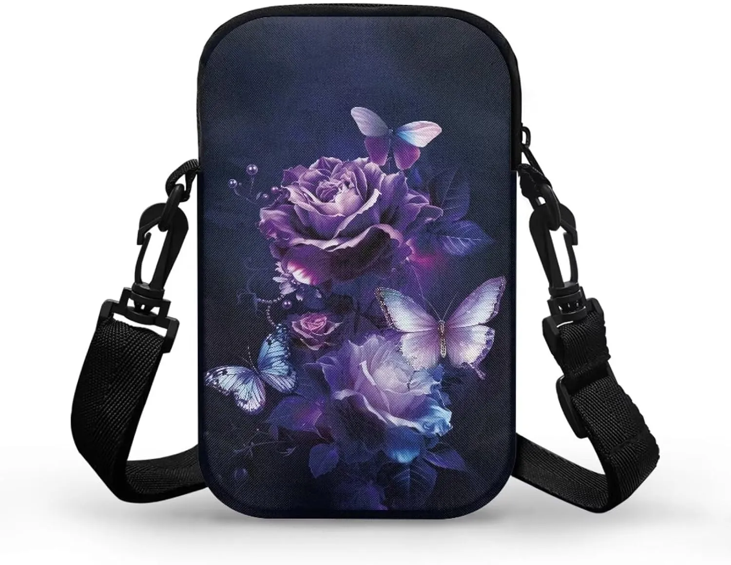 Men's 2 Layer Cross Body Bag Travel Passport Wallet Messenger Sling Bags