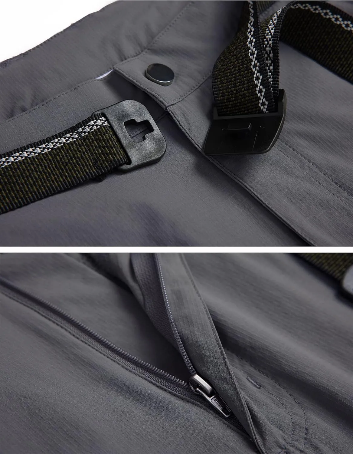 Men's Hiking Cargo Pants Quick-Dry Outdoor Water Resistant Lightweight Mountain Breathable Zipper Pocket Work Pants