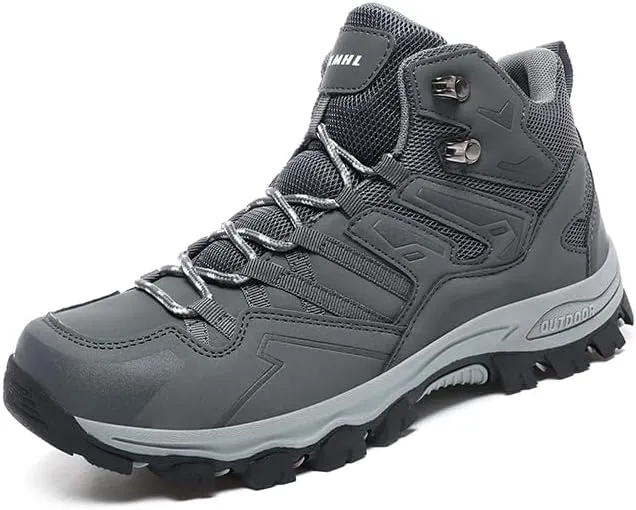 Men's Hiking Shoes, Outdoor Hiking Boots, Breathable Mesh Lining, TPR Outsole, EVA Insole
