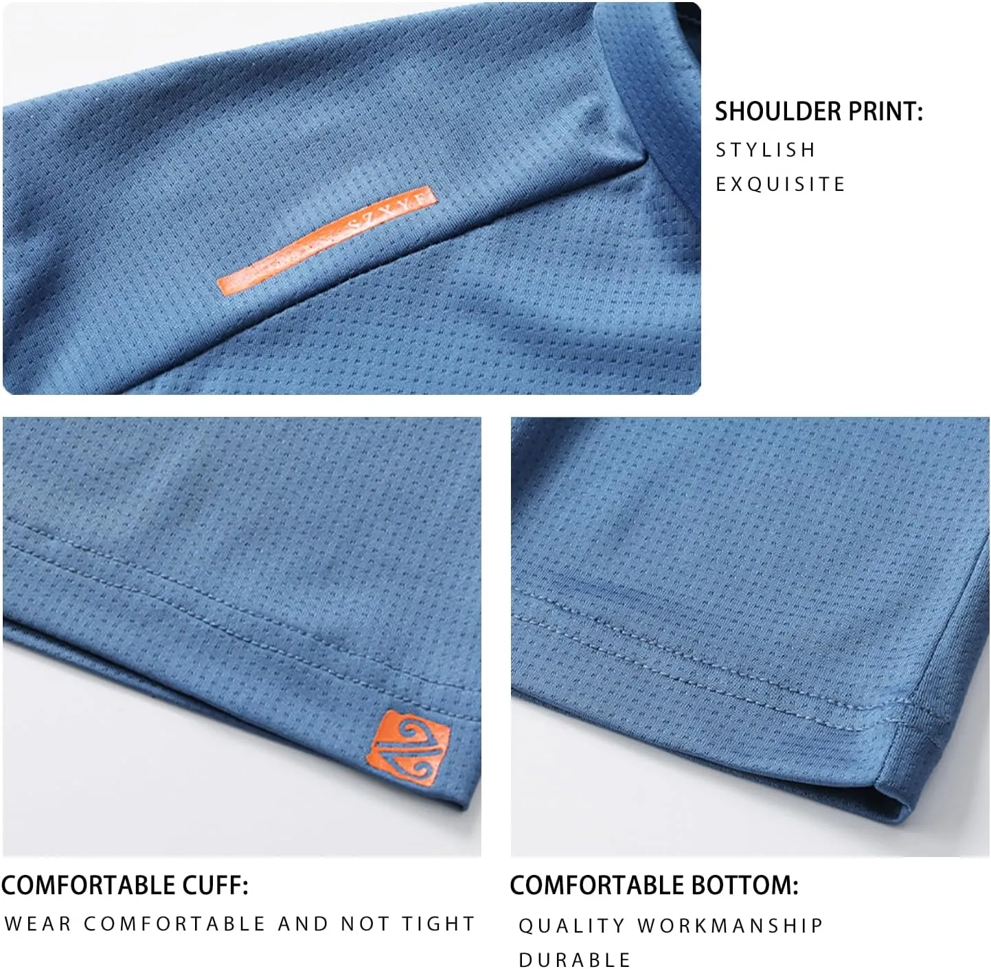 Men's Ice Silk T-Shirt Casual Outdoor Lightweight Quick Dry Golf Shirt Breathable Sports Short Sleeve