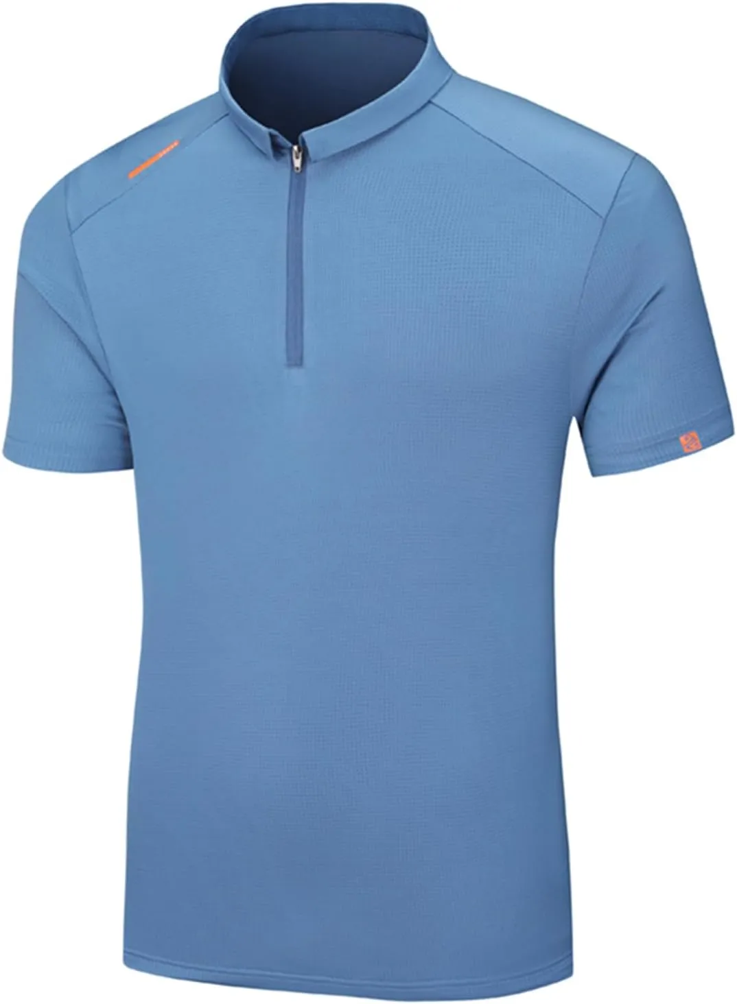 Men's Ice Silk T-Shirt Casual Outdoor Lightweight Quick Dry Golf Shirt Breathable Sports Short Sleeve