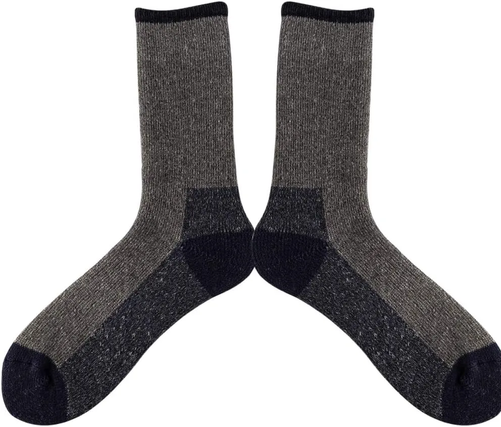 Men's Merino Wool Hiking Socks Breathable Athletic Crew Thicken