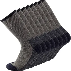 Men's Merino Wool Hiking Socks Breathable Athletic Crew Thicken