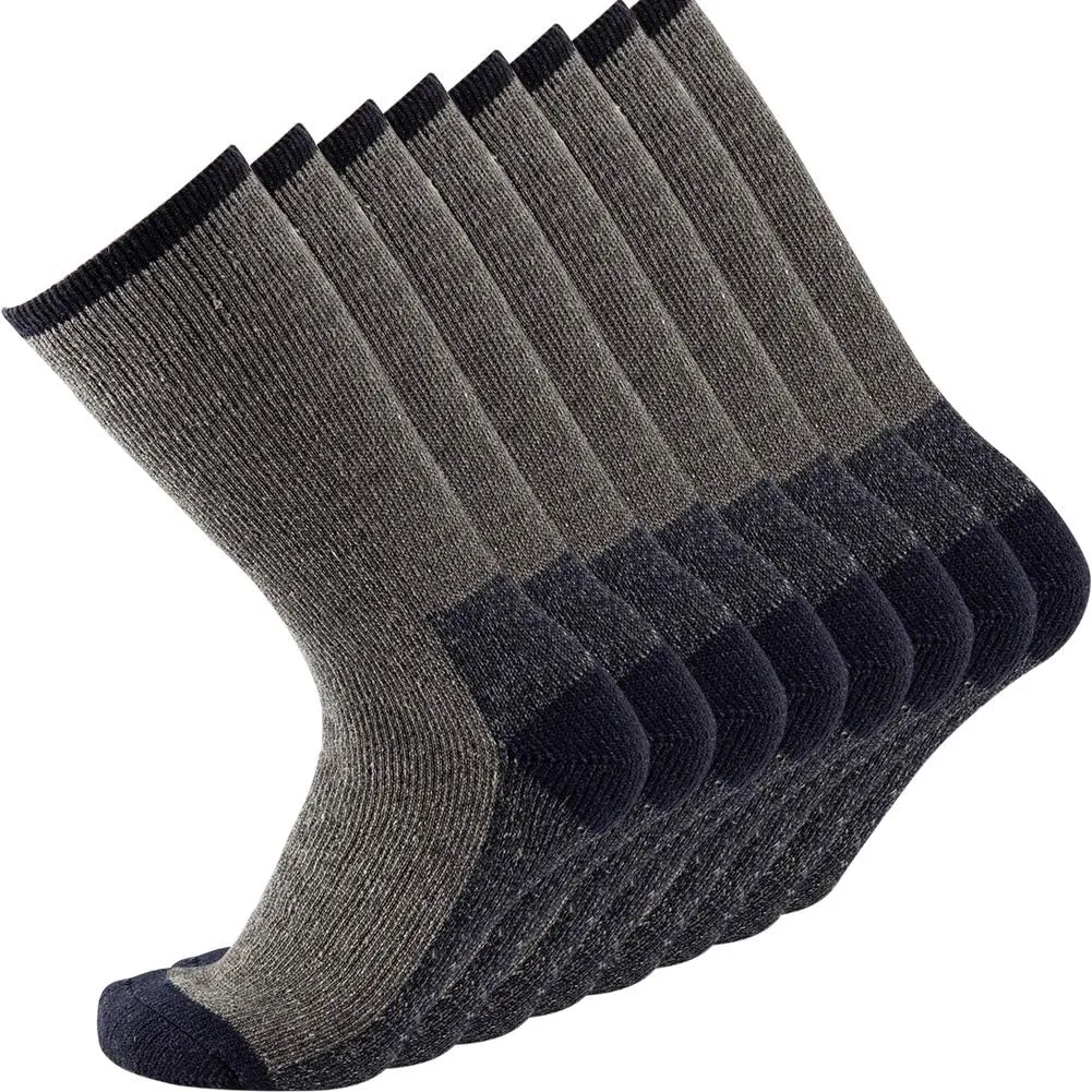 Men's Merino Wool Hiking Socks Breathable Athletic Crew Thicken