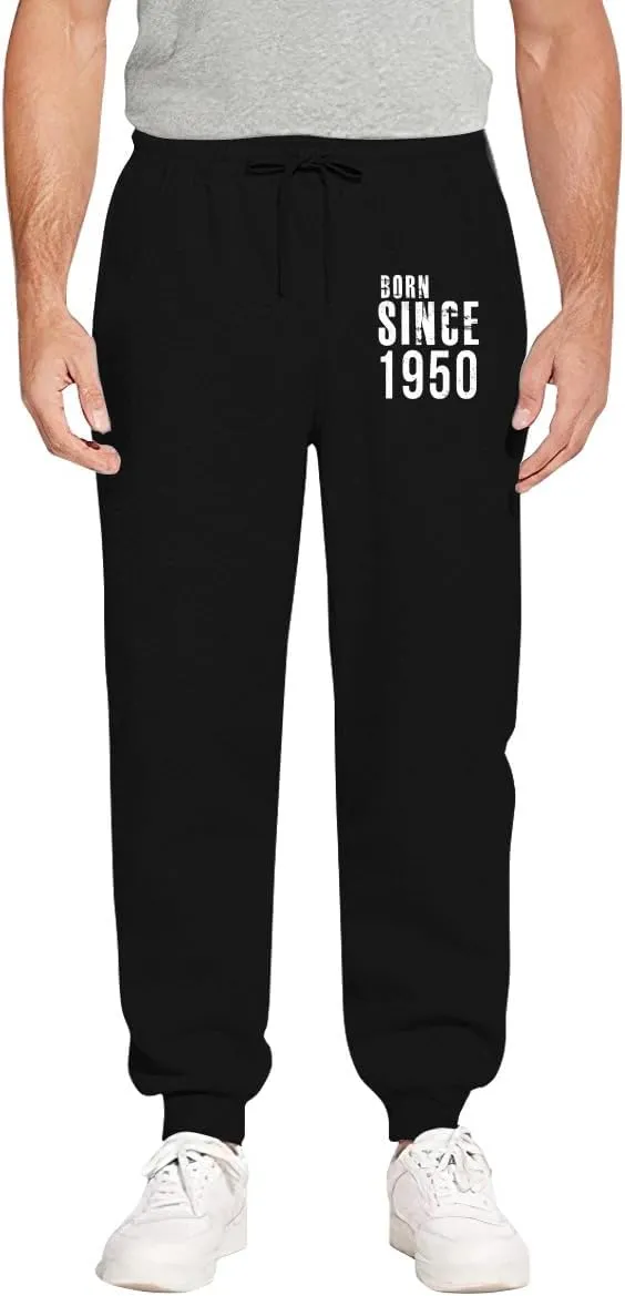 Men's Sweatpants Born Since 1950 Breathable Design Training Pants