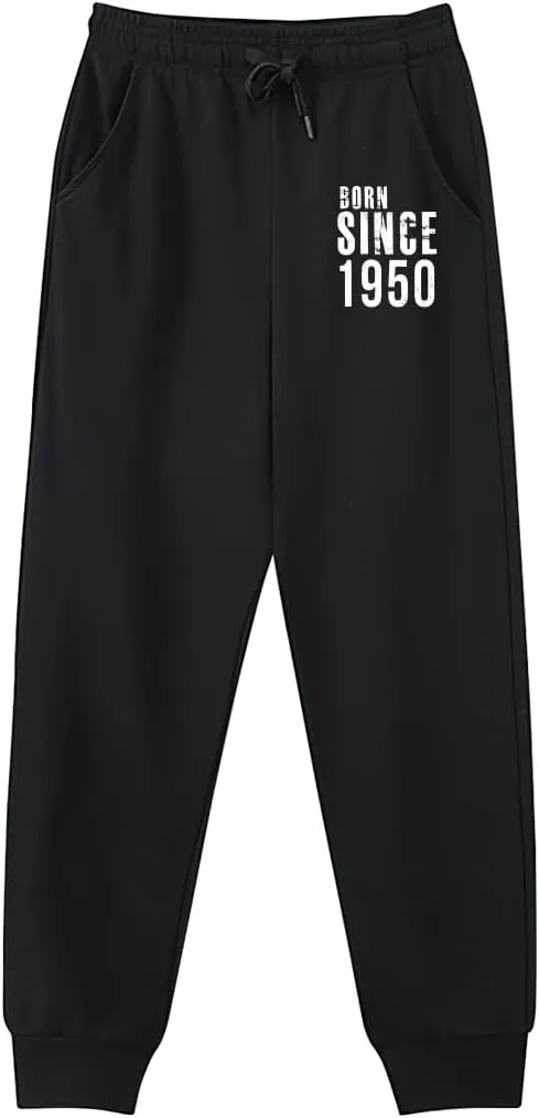 Men's Sweatpants Born Since 1950 Breathable Design Training Pants