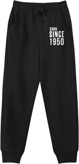 Men's Sweatpants Born Since 1950 Breathable Design Training Pants