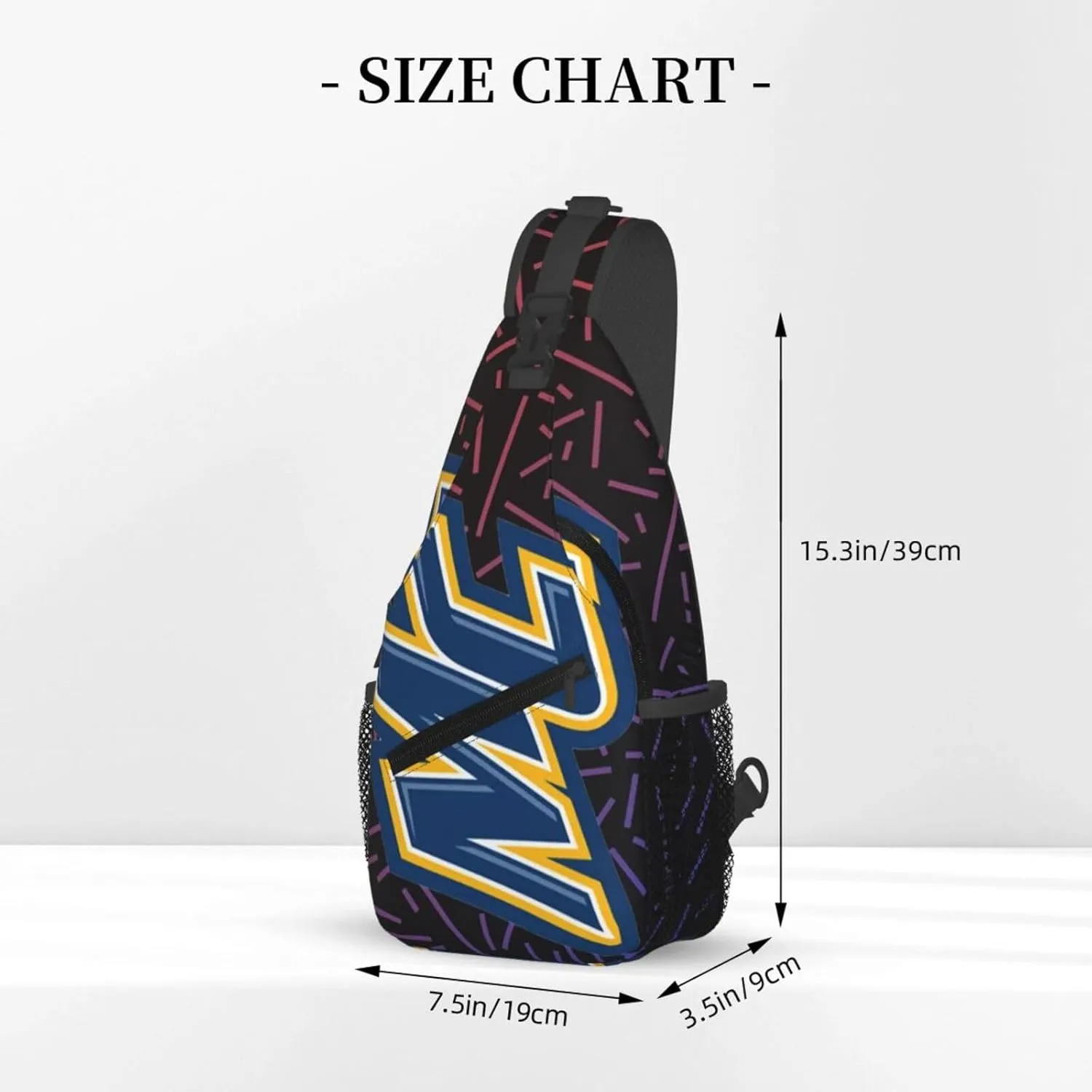 Merrimack College Small Crossbody Backpack Sling Bag For Men Women Mini One Shoulder Chest Bags Gym Sport Travel Hiking Daypack
