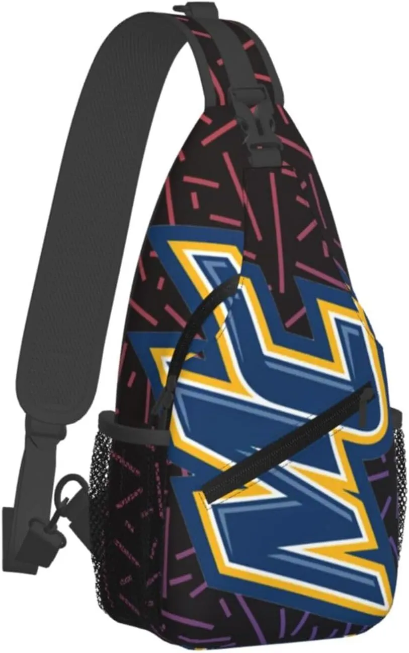Merrimack College Small Crossbody Backpack Sling Bag For Men Women Mini One Shoulder Chest Bags Gym Sport Travel Hiking Daypack