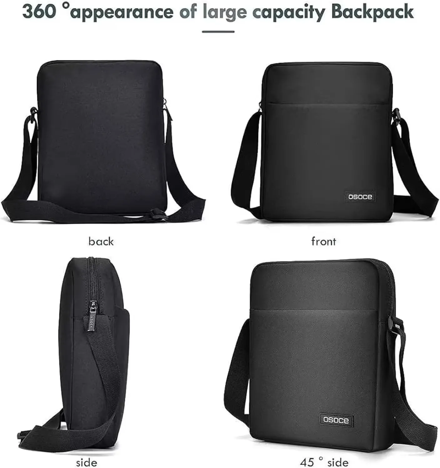Messenger Bag, Crossbody Bag Shoulder Bag for Men Water Resistant Man Bag Man Purse for Business Office