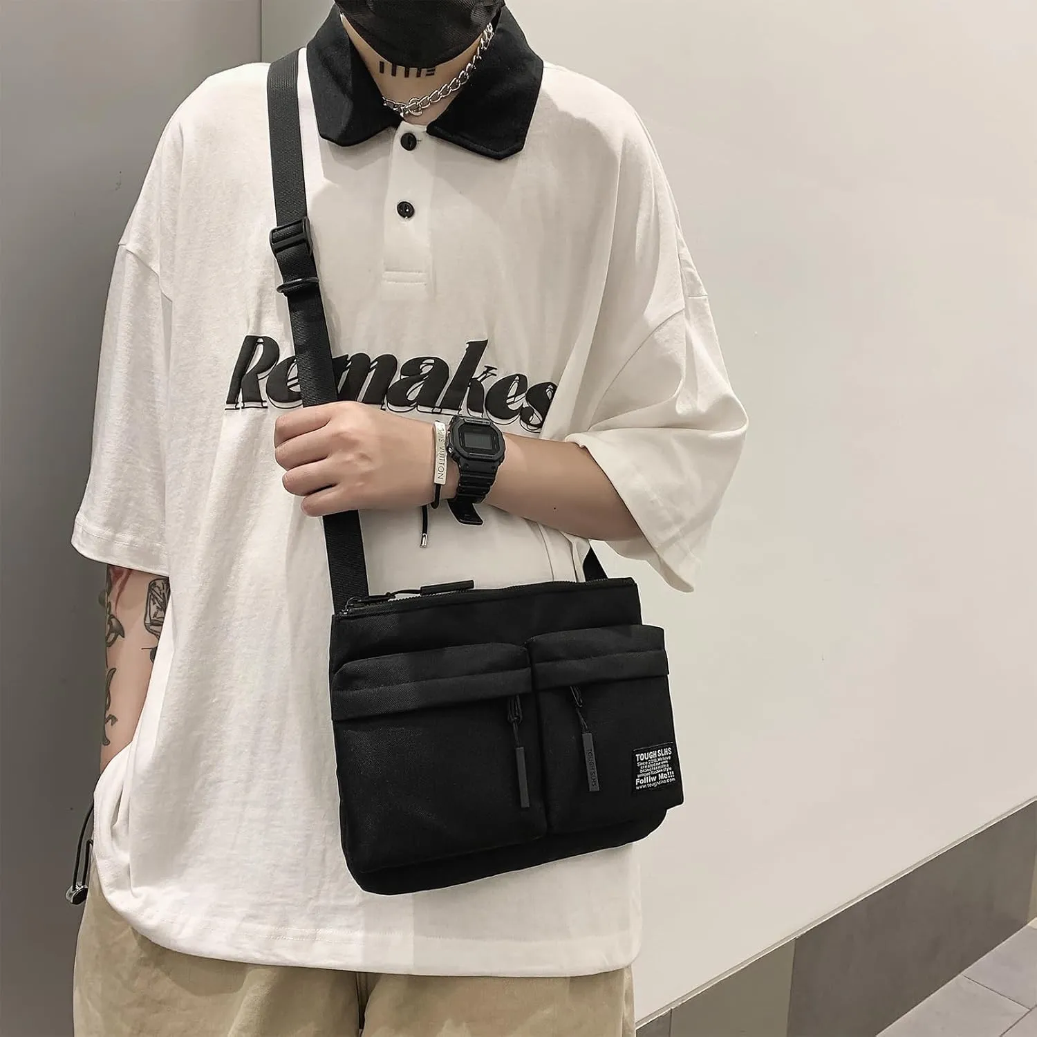 Messenger Bag for Men Women,Crossbody Shoulder bag Satchel Bag Sling bag,Small Messenger Bag For Travel Sports