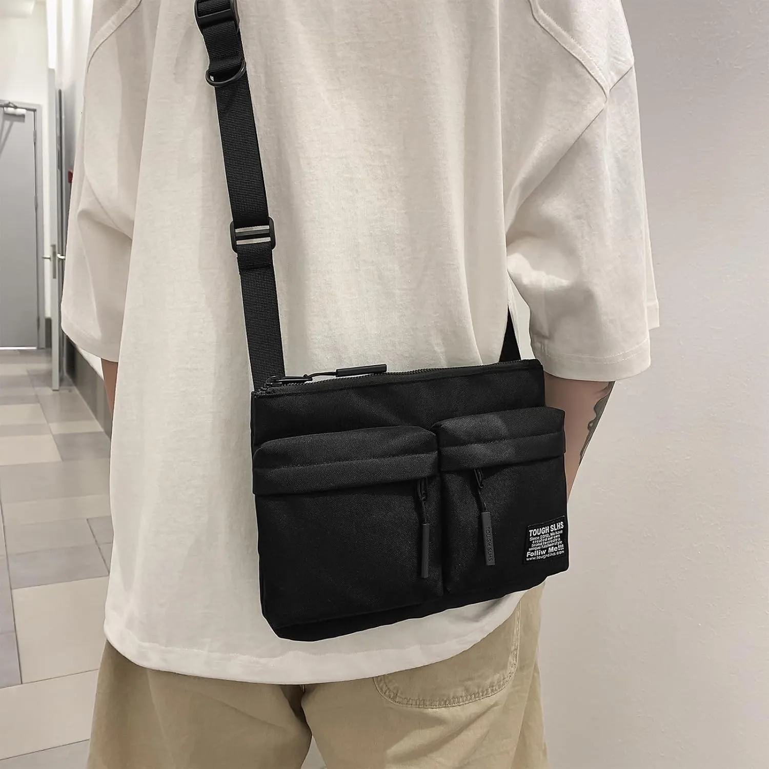 Messenger Bag for Men Women,Crossbody Shoulder bag Satchel Bag Sling bag,Small Messenger Bag For Travel Sports
