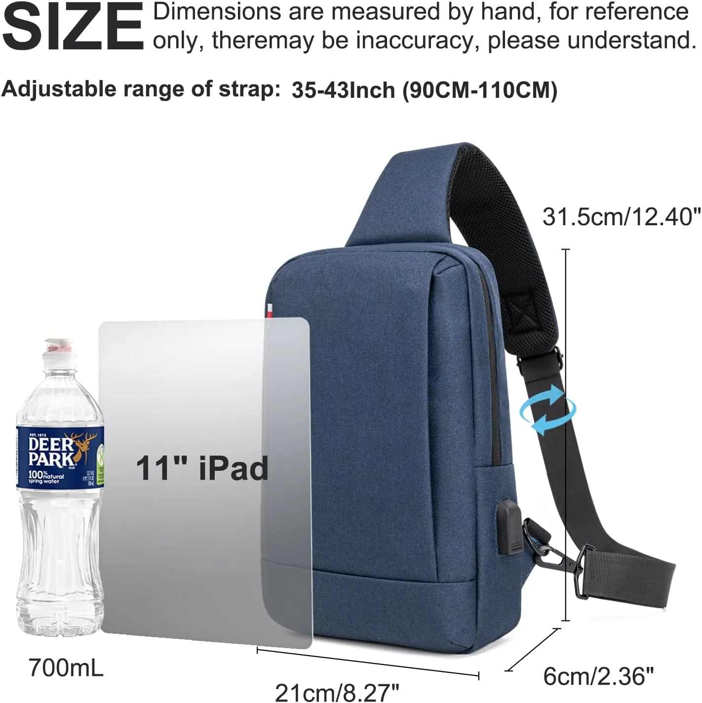 Messenger Bag Sling Bag Crossbody Shoulder Bag for Men Women Travel Work Satchel Bags