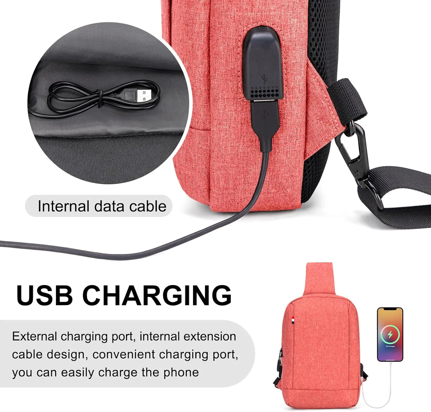 Messenger Bag Sling Bag Crossbody Shoulder Bag for Men Women Travel Work Satchel Bags